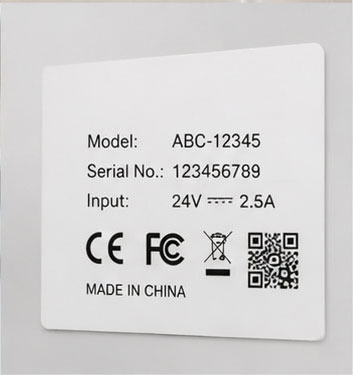 Laboratory specimen label applied to medical test tubes