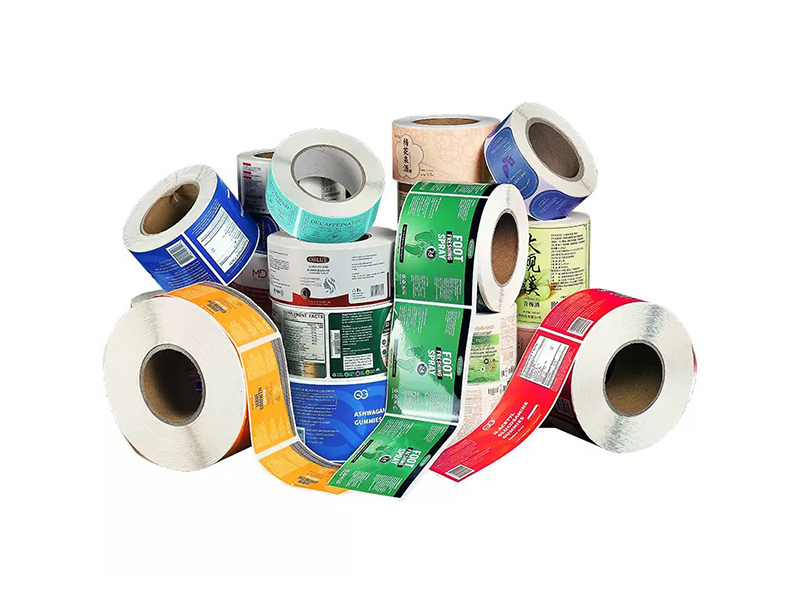 Multi-color pressure-sensitive label rolls for consumer