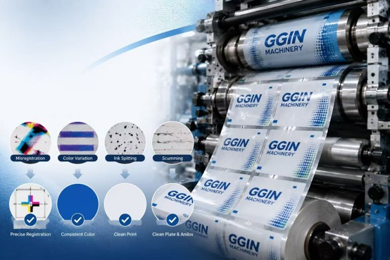 PET label printing problems in flexographic printing